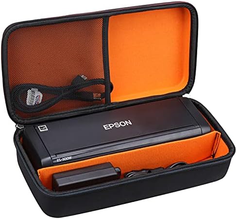 Mcoi Étui rigide portable compatible avec le scanner de documents portable couleur sans fil Epson Workforce ES-300W/ES-200/ES-300WR
 Fiche Technique et Prix au Maroc