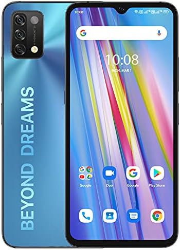 UMIDIGI A11 Cell Phone 6.53" HD+ Full Screen Unlocked Smartphone, 5150mAh Battery Android Phone with Dual SIM (4G LTE) Android 11 (4+128G, Mist Blue) Fiche Technique et Prix au Maroc
