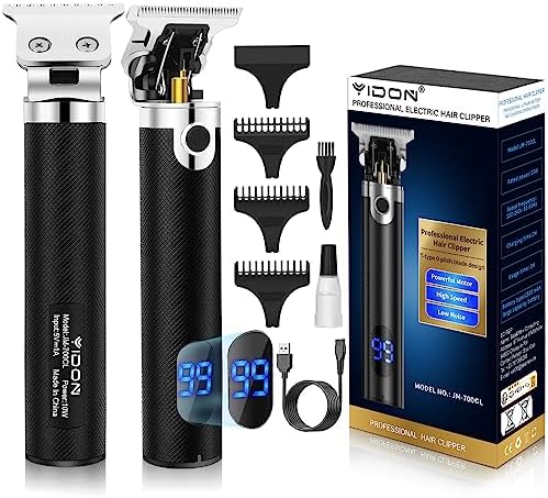 Tondeuse Cheveux Hommes,Tondeuse Barbe Homme con LCD Afficher,Pro Vintage T-blade Sans Fil USB Rechargeable Rasoir Electriques Hommes,Cadeaux Homme Kit Tondeuse Barbe pour Salon de Coiffure/Famille
 Avis, Fiche Technique et Prix au Maroc