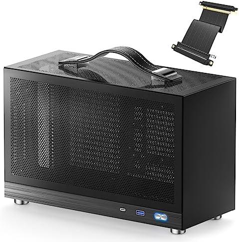 S300 - Boîtier de jeu PC Mini-ITX - E/S avant USB 3.0 Type - Port C - Alimentation SFX 100-130 mm - Système de gestion des câbles - Carte mère luminum Mini-ITX Petit boîtier PC portable - Noir
 Fiche Technique et Prix au Maroc