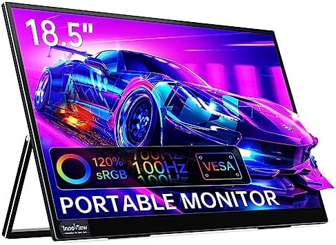 InnoView Moniteur portable 18,5 pouces 100 Hz 120 % sRGB, 1080P FHD IPS Grand moniteur portable pour ordinateur portable USB C HDMI HDR Moniteur de voyage avec béquille pour Mac PC Xbox PS4/5 Switch Moniteur d'ordinateur portable
 Fiche Technique et Prix au Maroc
