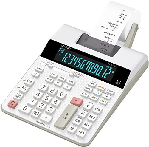 Casio FR-2650RC Calculatrice de bureau Écran LCD DIGITRON à 12 chiffres Gris
 Fiche Technique et Prix au Maroc