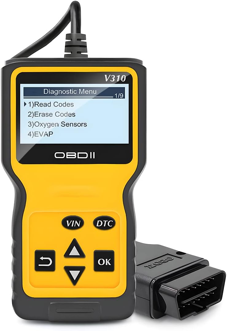 Lecteur de code de scanner OBD2 pour moteur de contrôle de voiture, outil de diagnostic CAN automobile, lecture et effacement des codes d'erreur, vérification de l'état du moniteur d'émission, universel pour toutes les voitures avec protocole OBD II après 1996
 Fiche Technique et Prix au Maroc