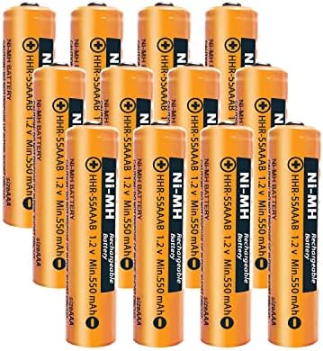 ZZWJBCYLE Lot de 12 piles rechargeables NI-MH AAA pour 1,2 V 550 mAh HHR-55AAAB AAA pour téléphones sans fil Panasonic, télécommandes, appareils électroniques
 Fiche Technique et Prix au Maroc
