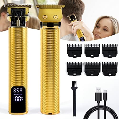 Tondeuse Cheveux Hommes, Tondeuse Barbe Homme 6000 à 8500 tr/min, Rechargeables USB Kit Barbe Homme, Rasoir Electrique avec 6 peignes pour Cadeau homme, IPX7 Imperméable T-blade Tondeuse Cheveux
 Avis, Fiche Technique et Prix au Maroc