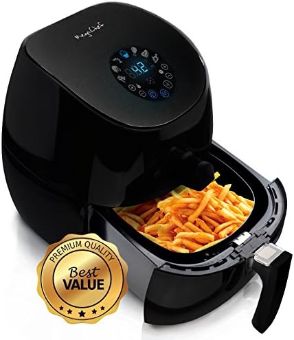 Airfryer et multicuiseur MegaChef de 3,5 litres avec 7 réglages préprogrammés en noir élégant
 Avis, Fiche Technique et Prix au Maroc