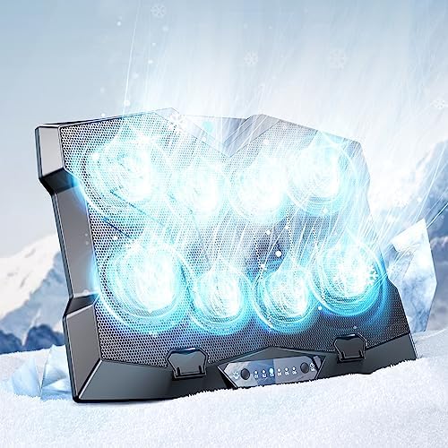 ATKTTOP Tapis de refroidissement pour ordinateur portable avec 8 silencieux [Industrial Grade High RPM] Ventilateurs, refroidisseur d'ordinateur portable pour ordinateur portable de 12 à 17 pouces, tapis de refroidissement pour ordinateur portable de jeu alimenté par USB, support pour ordinateur portable avec commande de commutateur de ventilateur
 Fiche Technique et Prix au Maroc