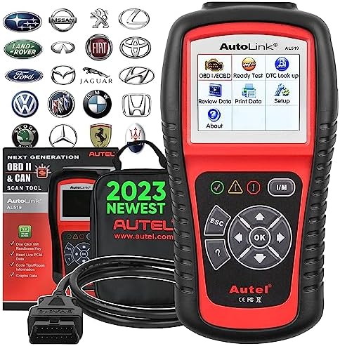 Scanner Autel AL519 OBD2, 2023 le plus récent outil de lecteur de code de diagnostic de voiture professionnel OBDII et CAN pour vérifier le voyant du moteur, contrôle du smog en un clic, recherche de DTC, version améliorée.  de AL319/MS309
Avis,  Fiche Technique et Prix au Maroc