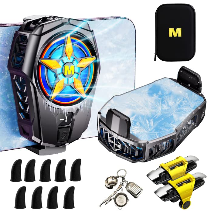 Refroidisseur de téléphone à semi-conducteur, ventilateur de refroidissement de téléphone pour smartphones iPhone Android, dissipateur thermique de radiateur de téléphone portable avec affichage de la température LED (Full Cooler Combo)
 Fiche Technique et Prix au Maroc