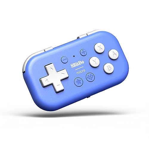 8Bitdo Micro Bluetooth Gamepad Mini contrôleur de poche pour Switch, Android et Raspberry Pi, prend en charge le mode clavier (bleu)
 Avis, Fiche Technique et Prix au Maroc