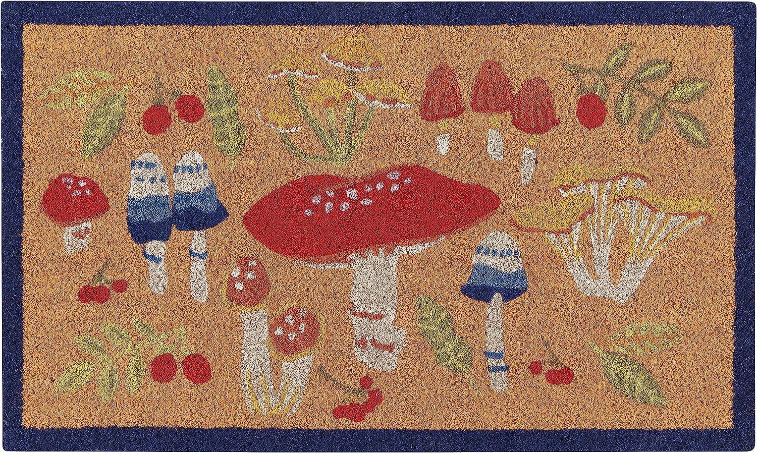 Now Designs Paillasson en fibre de coco Champignons, 1 EA
 Fiche Technique et Prix au Maroc