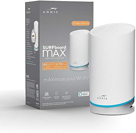 ARRIS Surfboard mAX AX6600 Routeur maillé Wi-Fi 6 tri-bande (W21) (renouvelé)
 Avis, Fiche Technique et Prix au Maroc