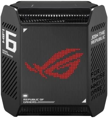 ASUS ROG Rapture GT6 (AX10000) Routeur de jeu extensible tri-bande WiFi 6, port 2,5 G, accélération de jeu à trois niveaux, UNII 4, sécurité Internet gratuite à vie, compatible AiMesh, noir
 Avis, Fiche Technique et Prix au Maroc