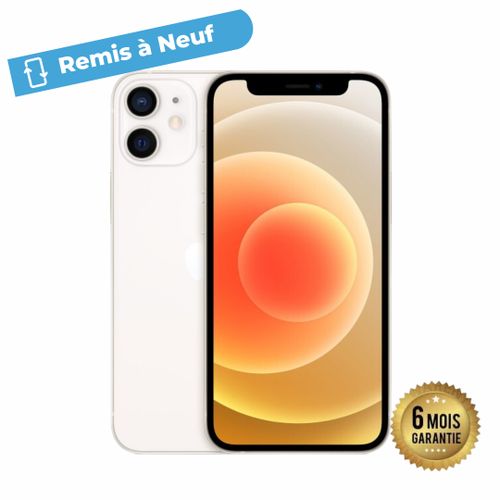 Apple iPhone 12 - 4GB + 128GB - Reconditionné - Blanc
 Fiche Technique et Prix au Maroc