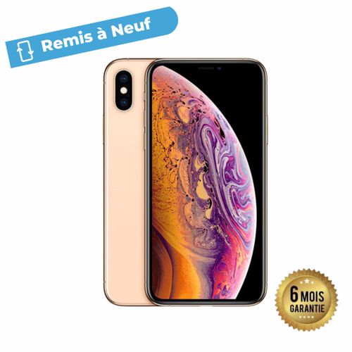 Apple iPhone XS - 5,8" - 4GB + 64GB - Reconditionné - Gold
 Fiche Technique et Prix au Maroc