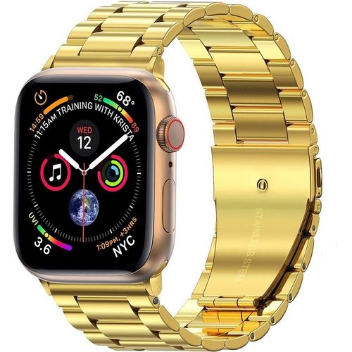 Bracelet pour apple watch,iWatch,Gold,Acier inoxydable,Remplacement de LUXE - 42,44,45mm
 Fiche Technique et Prix au Maroc