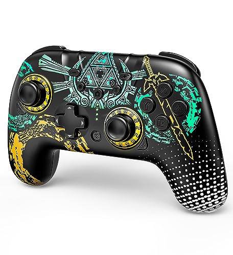 COVEENA Contrôleur de commutateur, contrôleur sans fil Switch Pro pour Switch/Switch Lite/Switch OLED, manette de jeu à distance avec programmable, capture d'écran, Turbo, vibration, fonction de réveil pour les fans de Zelda
 Avis, Fiche Technique et Prix au Maroc