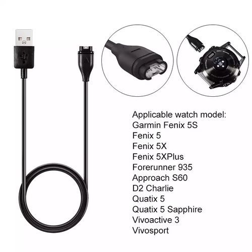 Câble charge USB charge rapide pour Garmin Fenix 5 5S précurseur 5X 935 Vivoactive 3 ports
 Fiche Technique et Prix au Maroc