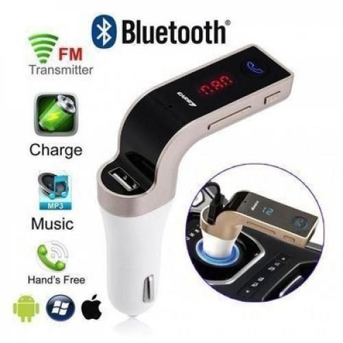 Car G7 Bluetooth Voiture MP3, Chargeur telephone Allume Cigare, Carte SD, USB, AUX,FM
 Fiche Technique et Prix au Maroc