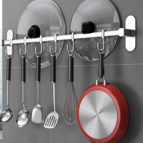 Carly Supports à ustensiles;crochet rangement cuisine et salle de bain en inox 80cm
 Fiche Technique et Prix au Maroc