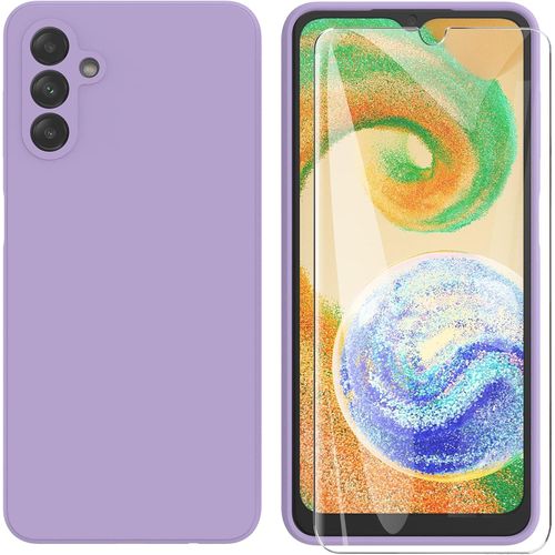 Case Coque pour Samsung A04s Silicone Liquide Protection -mauve + Incassable Samsung Galaxy A04s
 Fiche Technique et Prix au Maroc
