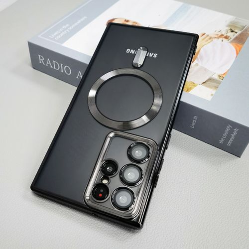 Case Pochette pour Samsung S23 Ultra Magsafe en Charge Magnétique Transparent Noir
 Fiche Technique et Prix au Maroc