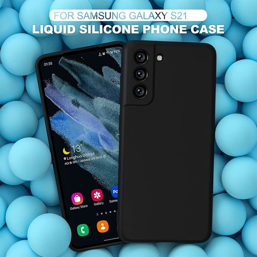 Case Samsung S21 :Coque en caoutchouc de silicone liquide / Solide Protection Noir
 Fiche Technique et Prix au Maroc