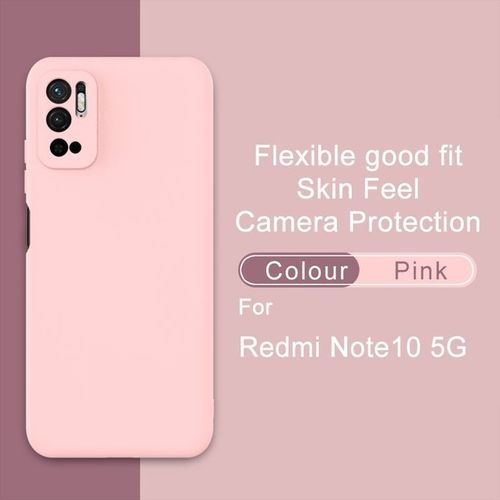 Case Xiaomi Redmi Note10 5G Coque Silicone Soft Gel Rubber Rose
 Fiche Technique et Prix au Maroc