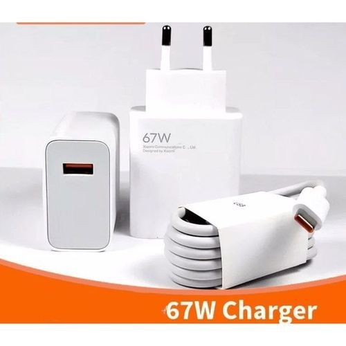 Chargeur mural 67W Chargement Rapide + Câble De Type C
 Fiche Technique et Prix au Maroc