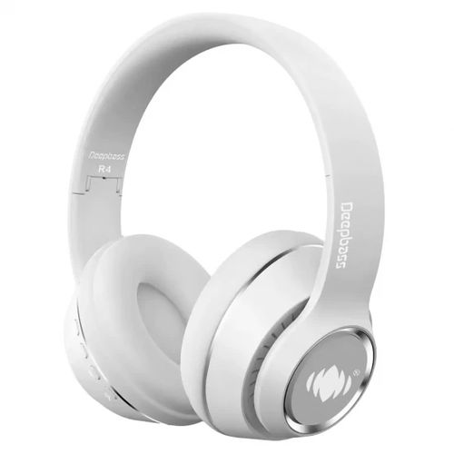Deep Bass R4 ecouteurs Casque Bluetooth V5 + sans fil  TSuppor TF Card-FM-Audio input blanc
 Fiche Technique et Prix au Maroc