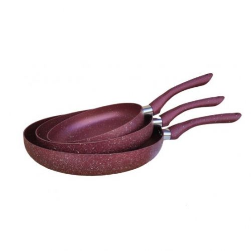 Delmonti Pack 3 Poêle En Granit anti adhésive 20cm,24cm,28cm
 Fiche Technique et Prix au Maroc