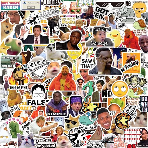 Funny Meme Stickers for Laptop, Phone, Computer. Sticker Decal DIY Décor for Bumper Wall LOT\30 pcs
 Fiche Technique et Prix au Maroc