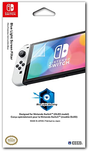 HORI Filtre de protection d'écran contre la lumière bleue pour Nintendo Switch (modèle OLED) – Sous licence officielle Nintendo – Nintendo Switch ;
 Avis, Fiche Technique et Prix au Maroc
