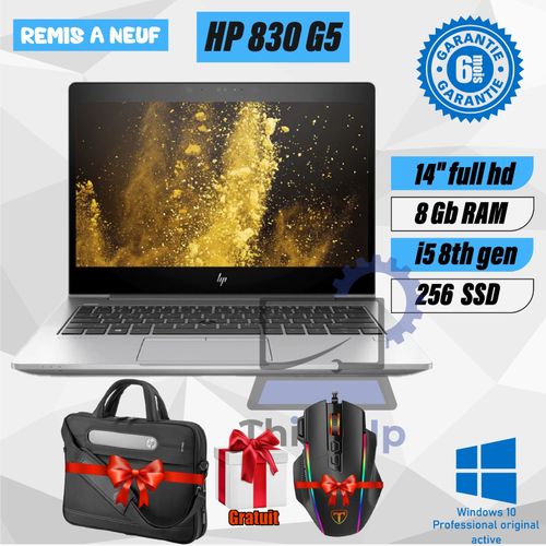 Hp EliteBook 830 G5 Core i5-8350U 8Go DDR4 256Go SSD Remis à Neuf
 Fiche Technique et Prix au Maroc