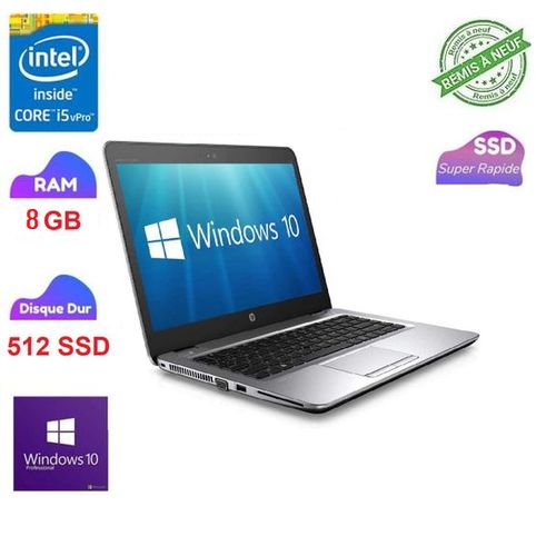 Hp PC Portable i5 RAM 8Go / 512 SSD EliteBook Wind 10 - Remis a Neuf
 Fiche Technique et Prix au Maroc