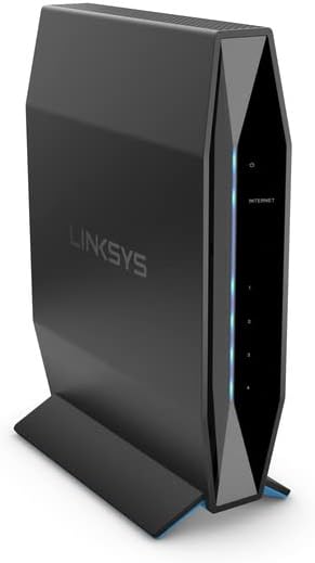 Linksys AX1800 Routeur Wi-Fi 6 pour réseau domestique, routeur WiFi double bande sans fil AX Gigabit, vitesses jusqu'à 1,8 Gbit/s et couverture jusqu'à 1 500 pieds carrés, contrôle parental, 20 appareils maximum (E7351)
 Avis, Fiche Technique et Prix au Maroc