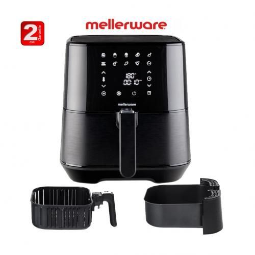 Mellerware Friteuse à air sans huile CRUNCHY PLUSBLACK10 programmesXXL5.5L-2ans de garantie
 Fiche Technique et Prix au Maroc