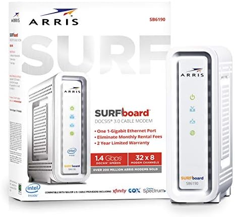 Modem câble ARRIS® Surfboard® SB6190, blanc
 Avis, Fiche Technique et Prix au Maroc