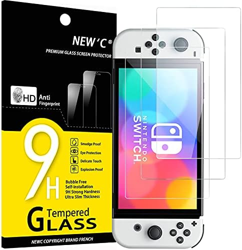 NOUVEAU'C [3 Pack] Conçu pour Nintendo Switch (modèle OLED) Protecteur d'écran en verre trempé, compatible avec les coques, ultra résistant
 Avis, Fiche Technique et Prix au Maroc