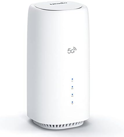 NRadio 2023 Nouveau routeur 5G NR SA NSA avec emplacement pour carte SIM, routeur AX1800 WiFi 6 CPE avec Gigabit Ethernet, 8 antennes intégrées à gain élevé, routeur cellulaire sans fil double bande débloqué pour réseaux 5G/4G/3G, C8
 Avis, Fiche Technique et Prix au Maroc