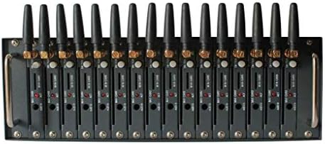 Pool de modems GSM OSTENT avec module Wavecom Q2303A, 16 ports, interface USB émulée COM/RS232 aux commandes SMS, prise britannique, adaptateur d'alimentation
 Avis, Fiche Technique et Prix au Maroc