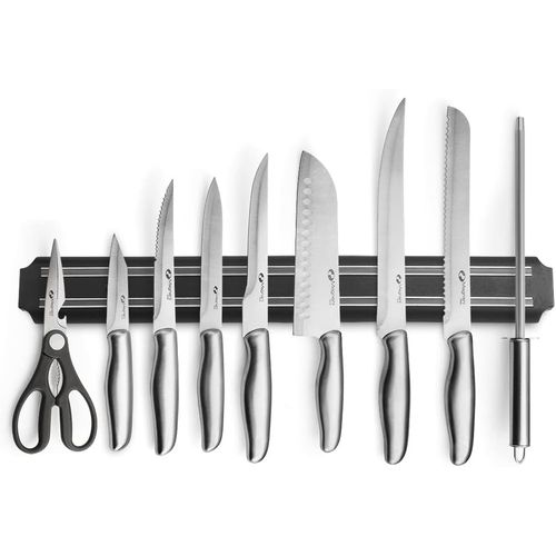 Porte couteau magnétique de cuisine, support mural magnétique, 33cm
 Fiche Technique et Prix au Maroc