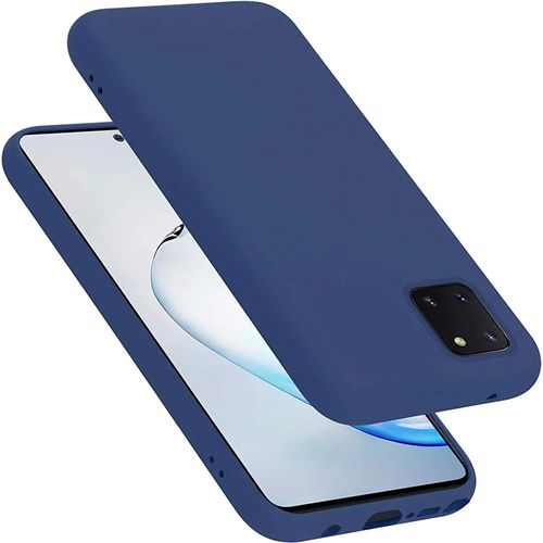 QUIVANA Pochette pour Samsung Galaxy A81 / Note 10 Lite / M60 Silicone Liquide Protection - Bleu marine
 Fiche Technique et Prix au Maroc
