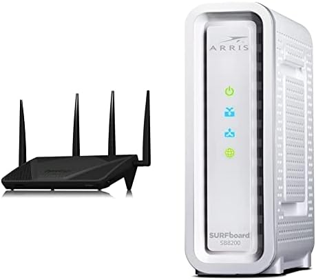 Synology RT2600ac – Routeur Wi-Fi Gigabit double bande 4x4, MU-MIMO, couverture extensible et planche de surf Arris SB8200-RB Modem câble DOCSIS 3.1 |  Approuvé, Cox, Charter Spectrum et plus |  4 canaux OFDM
 Avis, Fiche Technique et Prix au Maroc