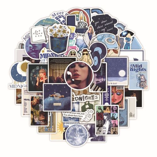 Taylor New Album Midnights Graffiti Stickers Decals DIY Phone Laptop Notebook Swift Sticker Aesthetic Kids Toys lot/30 pcs
 Fiche Technique et Prix au Maroc