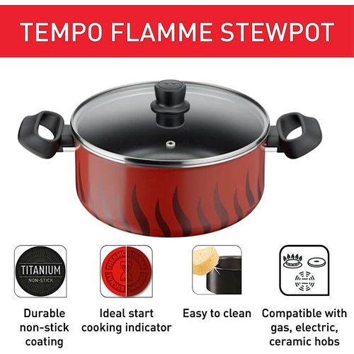 Tefal Tempo Flame Stewpot 26cm Lid
 Fiche Technique et Prix au Maroc