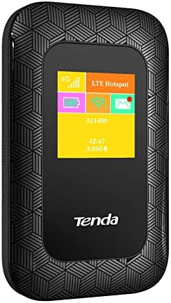 Tenda Hotspot mobile 4G, appareil MiFi 4G LTE Cat4 150 Mbps, routeur 4G, prise en charge de l'interface USB | Batterie 2100 MAh, aucune configuration requise (4G185), noir
 Avis, Fiche Technique et Prix au Maroc