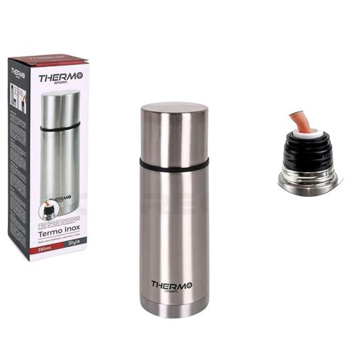 Thermo Thermos inox 350 ML À Bouchon-Tasse Pour Boissons Chaudes Froides
 Fiche Technique et Prix au Maroc