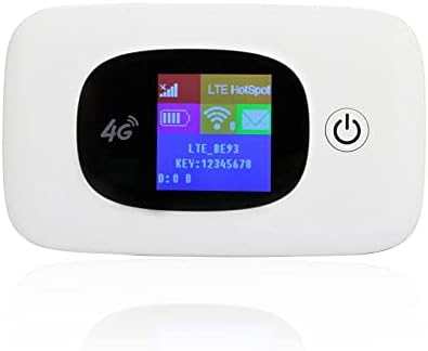 VSVABEFV Routeur WiFi de voyage 4G LTE avec emplacement pour carte SIM, routeur WiFi portable débloqué pour les voyages, prise en charge de la bande réseau B2/B4/B5/B12/B17, dispositif de point d'accès mobile ATT/T, point d'accès WiFi portable
 Avis, Fiche Technique et Prix au Maroc