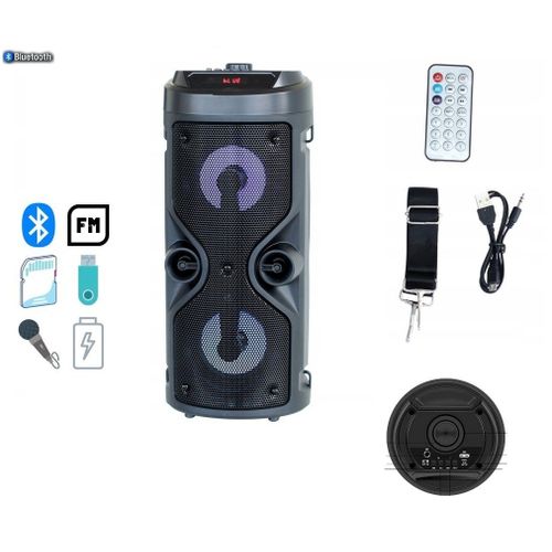 Wireless Speaker Haut parleur Stereo Super Bass Bluetooth ZQS4209 LED-Karoke et lecteur MP3avec télécommande
 Fiche Technique et Prix au Maroc